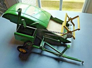 Vintage 1950s Eska John Deere Chain Driven Combine / Auger Farm Toy
