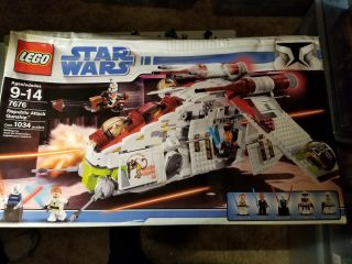 Lego - Complete - 7676 - Star Wars - Republic Attack Gunship - Retired - Canada
