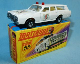 Matchbox Lesney Superfast Mercury Police Car No 55 In - Mimb