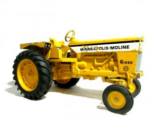 Ertl Co.  Minneapolis Moline Farm Tractor G1000 1/16 Yellow Rims