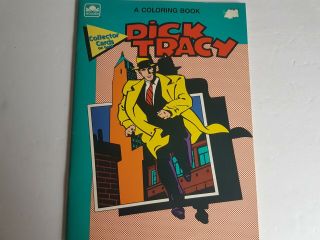 Dick Tracy Vintage Golden Coloring Book 1990 Vintage