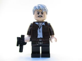 Lego Star Wars Han Solo Minifigure 75180 Mini Fig With Blaster