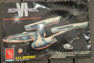 1991 Amt Ertl Star Trek Vi Model Kit Star Trek Uss Enterprise