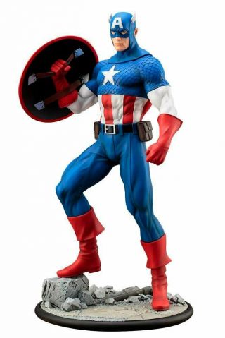 Kotobukiya Artfx Marvel Comics Captain America 1/6 Pvc Painted Easy Assembly Kit