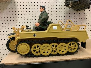 21st Century Toys 1:6 Kettenkrad German Motorcycle Tank Tractor And 12 " Figure