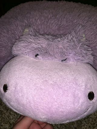 Pillow Pets Purple Hippo 18 " Closures Work