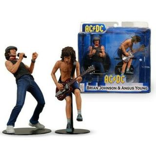 Neca Ac/dc Angus Young & Brian Johnson Figures - Nib " For Those About To Rock "