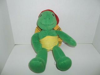 1986 Kidpower Nelvana Talking Franklin Turtle Plush 13 " Tall