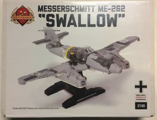 Brickmania Custom Lego Messerschmitt Me - 262 “swallow”