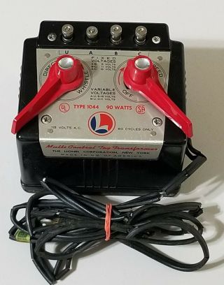 Lionel Transformer Type 1044 90 Watts Multi - Control Whistle