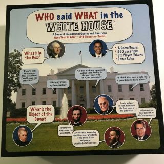Who Said What In The White House Board Game