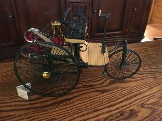 Franklin 1886 Benz Motorwagon 1:8 Diecast In Red And Green Fire Wagon