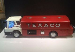AMF Wen Mac Texaco Jet Fuel Delivery Tanker Toy Truck Metal Vintage 60 ' s Gas Oil 3