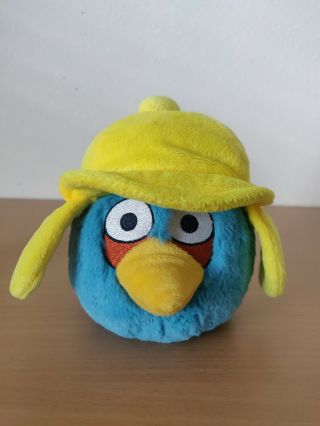 Angry Birds Plush Winter Blues 5 " Seasons Yellow Hat Cap Stuffed No Sound