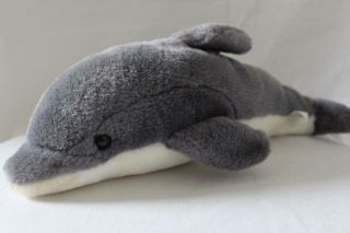 Nanco Soft Stuffed Dolphin Plush/toy Gray/white 15 " (z24)