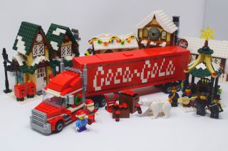 Lego Winter Village Coca Cola Truck Instructions Only For Lego Bricks Christmas