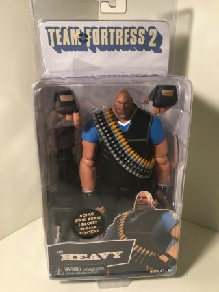 7 " The Heavy Figure,  Team Fortress 2,  Limited Edition Blue W/in - Game Code,  2013