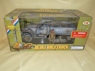 Ultimate Soldier Xtreme Detail Wwii,  M3a3 Halftrack Tank 1:18 W/ Figure 