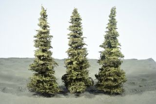 Professionally Made Model Fir Trees,  9 1/2 " High,  N - Ho - O - S,  Priority