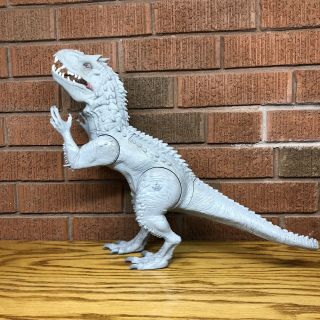 Jurassic World T Rex Indominous Rex Dinosaur Action Figure Toy Gray 2014 Hasbro