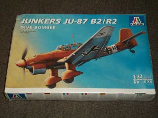 Italeri 1/72 Scale German Junkers Ju - 87 B2/r2 Dive Bomber