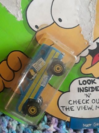 1:64 THE SIMPSONS HOT WHEELS 1990 BLUE FAMILY CAMPER/ PACKAGE 3
