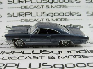Johnny Lightning 1:64 Scale Loose Collectible Blue 1965 Pontiac Catalina 2,  2