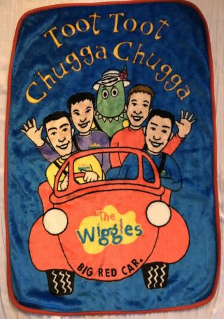The Wiggles Toot Toot Chugga Chugga Big Red Car Fleece Toddler Blanket Lovey