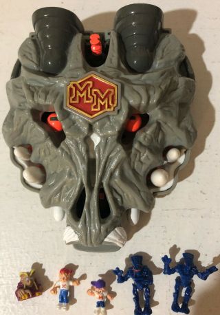 Mighty Max Doom Zones Wolfship & 5 Figures Playset Bluebird Mm Vintage 1992