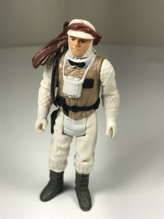 Star Wars Vintage Figure Luke Skywalker Hoth Complete W/rifle 1980 Lfl Hk