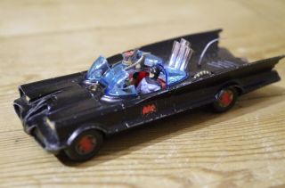 Vintage Corgi Batmobile 1st Issue With Figures 267 Gloss Black