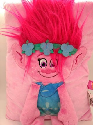 DreamWorks Trolls Pillow Pets - Poppy Stuffed Animal Plush Toy Travel Pillow 2