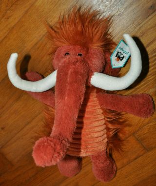 Jellycat London Woolly Mammoth Winston Plush Stuffed Animal W Tag 15 "