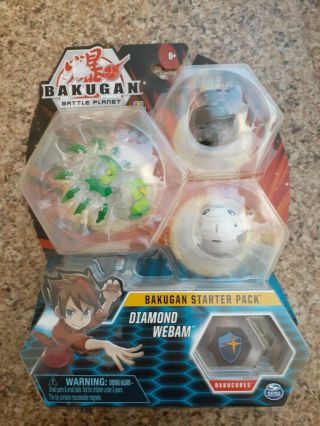 Bakugan Battle Planet Diamond Webam Ultra Starter Pack Rare.
