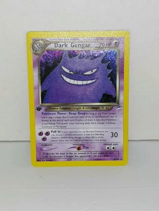 Dark Gengar Holo Rare Pokemon Neo Destiny 1st Edition 6/105