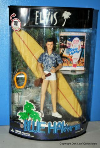 Elvis Presley - Blue Hawaii Action Figure With Stand And Light 7 " By X Toys Nib