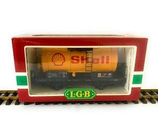 Lgb.  Shell Oil Tanker Freight Car.  G - Scale.  4040 S.  Vj - Mm