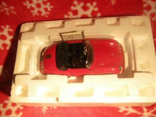 ©1966 Franklin Die Cast Model 1955 Porsche 356 Speedster Red,  Box