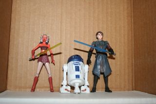 Ahsoka Tano Anakin Skywalker R2 - D2 Clone Wars Star Wars Figure Loose Cw01 Cw27