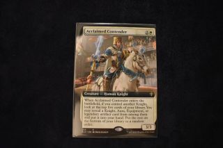 Miscut Misprint Acclaimed Contender Extended Art Throne Of Eldraine