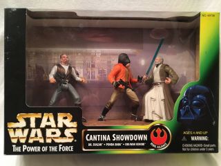 Star Wars Action Figure - Cantina Showdown - Dr Evazan Ponda Baba Obi - Wan Kenobi