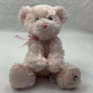 Russ Berrie 2006 Shining Stars Pink Bear Plush Stuffed Animal Toy 6 "