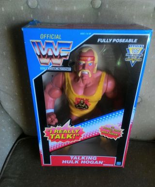 Vintage Talking Hulk Hogan 12 " Figure Official Wwf