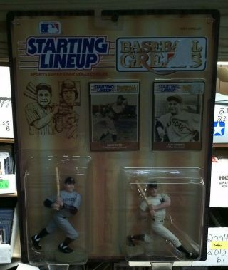 1989 Kenner Starting Lineup Baseball Greats Babe Ruth Lou Gehrig Ny Yankees