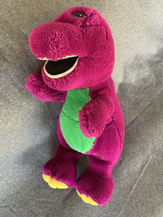 14 " Barney The Purple Dinosaur Plush Toy 1992 Lyons Group Golden Bear