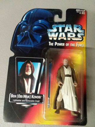 1995 Star Wars Power Of The Force Ben Kenobi Red Card