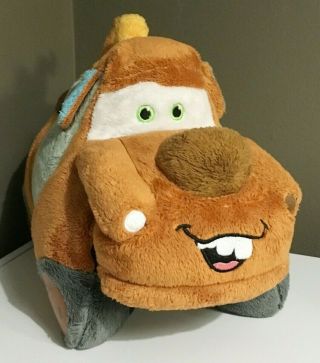 Disney Pixar Cars Tow Mater Pillow Pets Pee Wees Plush Stuffed Animal Toy 13 "