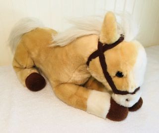 Wells Fargo Plush Horse Lightening Legendary Tan Pony Stuffed Toy 16” 2010