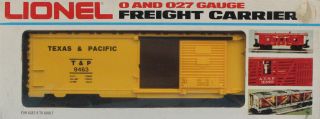 Lionel O Gauge Texas & Pacific T&p 9463 Freight Boxcar Box Car 6 - 9463u