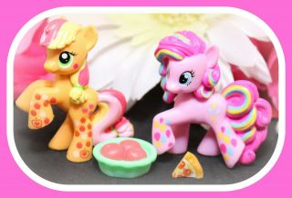 ❤️my Little Pony Mlp Blind Bag Rainbowfied Applejack Pinkie Pie Mini Lot❤️
